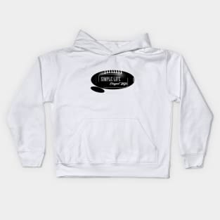 creative simple blackwhite Kids Hoodie